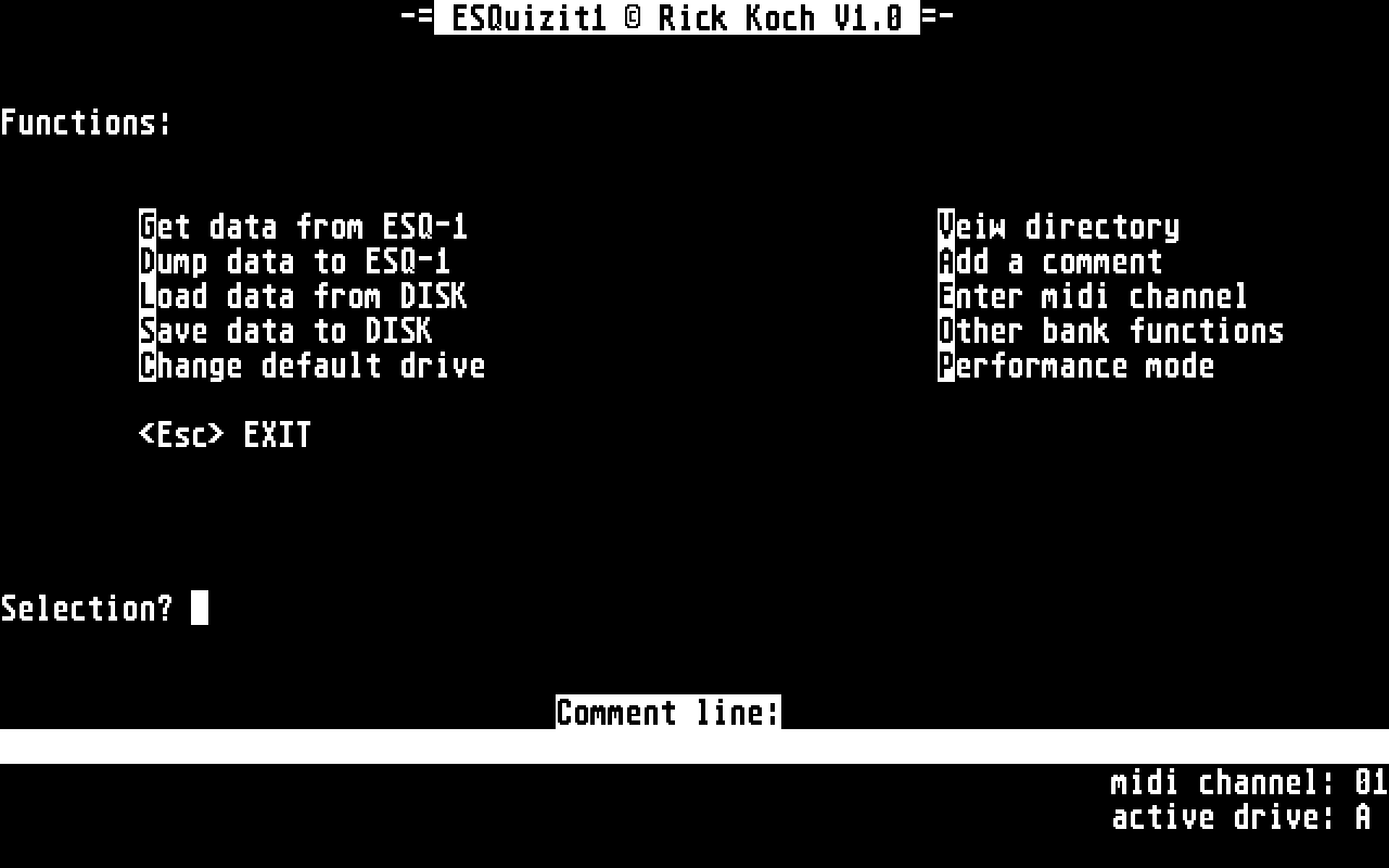 ESQuizit1 atari screenshot
